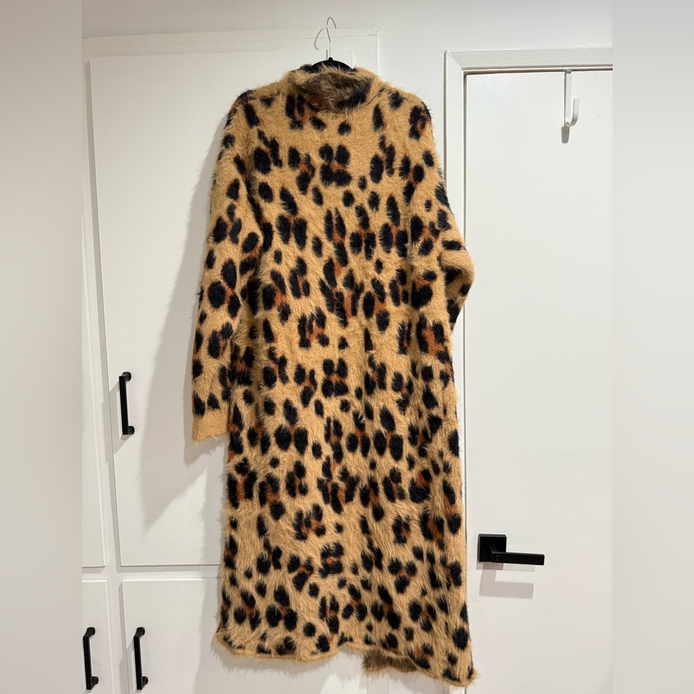 Simon Miller Maud Cheetah-Print Faux Fur Coat - Picture 8 of 9
